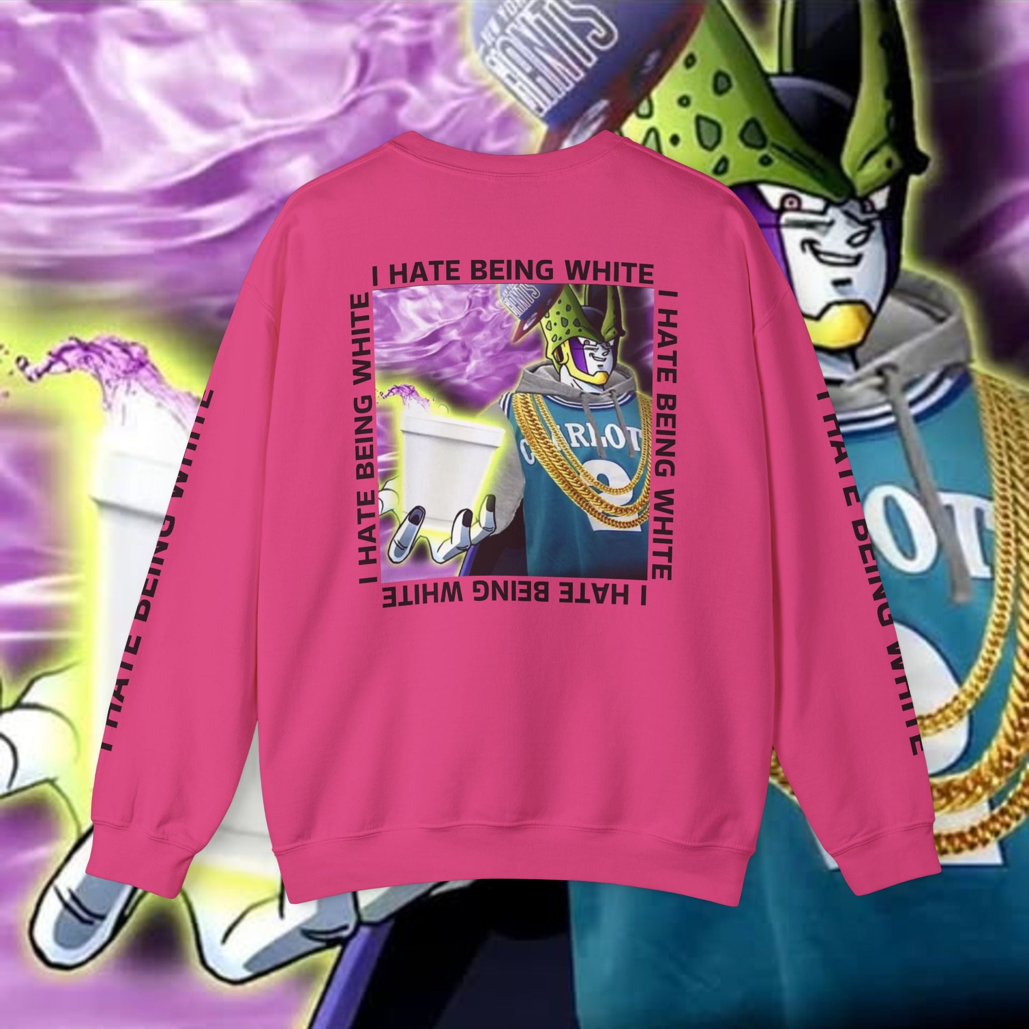 I HATE BEING WHITE - RACE TRAITOR Crewneck Sweatshirt Unisex