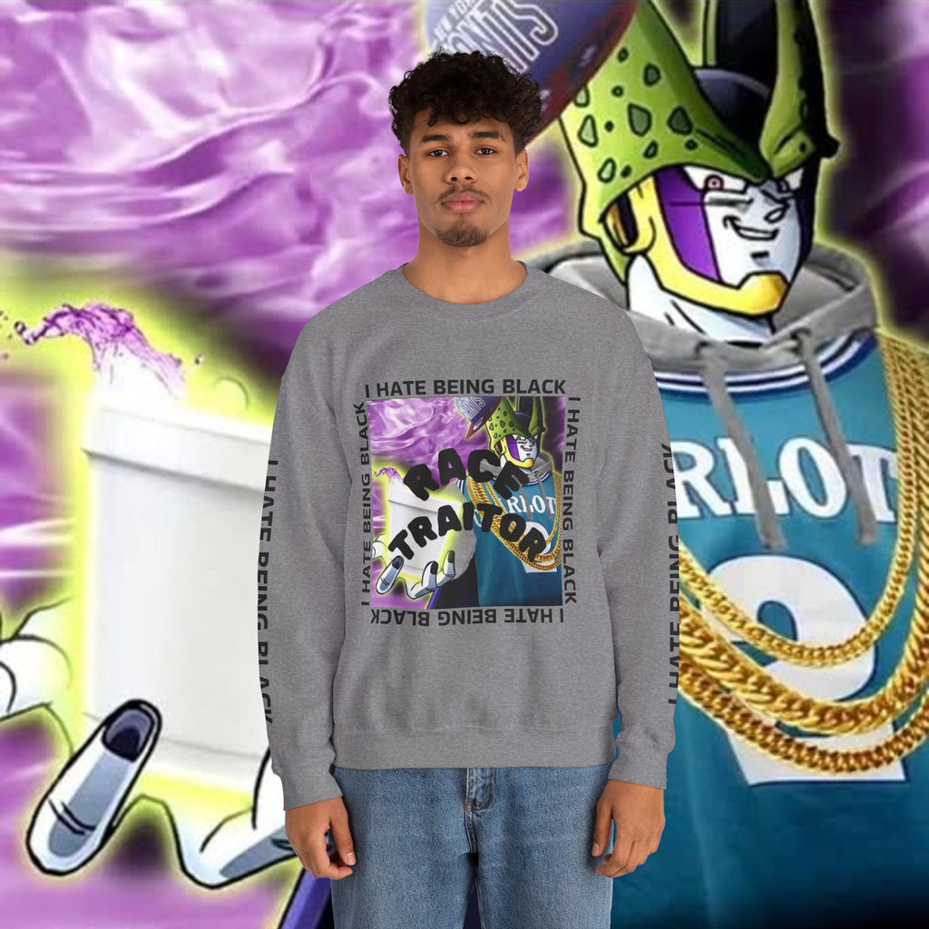 I HATE BEING BLACK - RACE TRAITOR Crewneck Sweatshirt Unisex