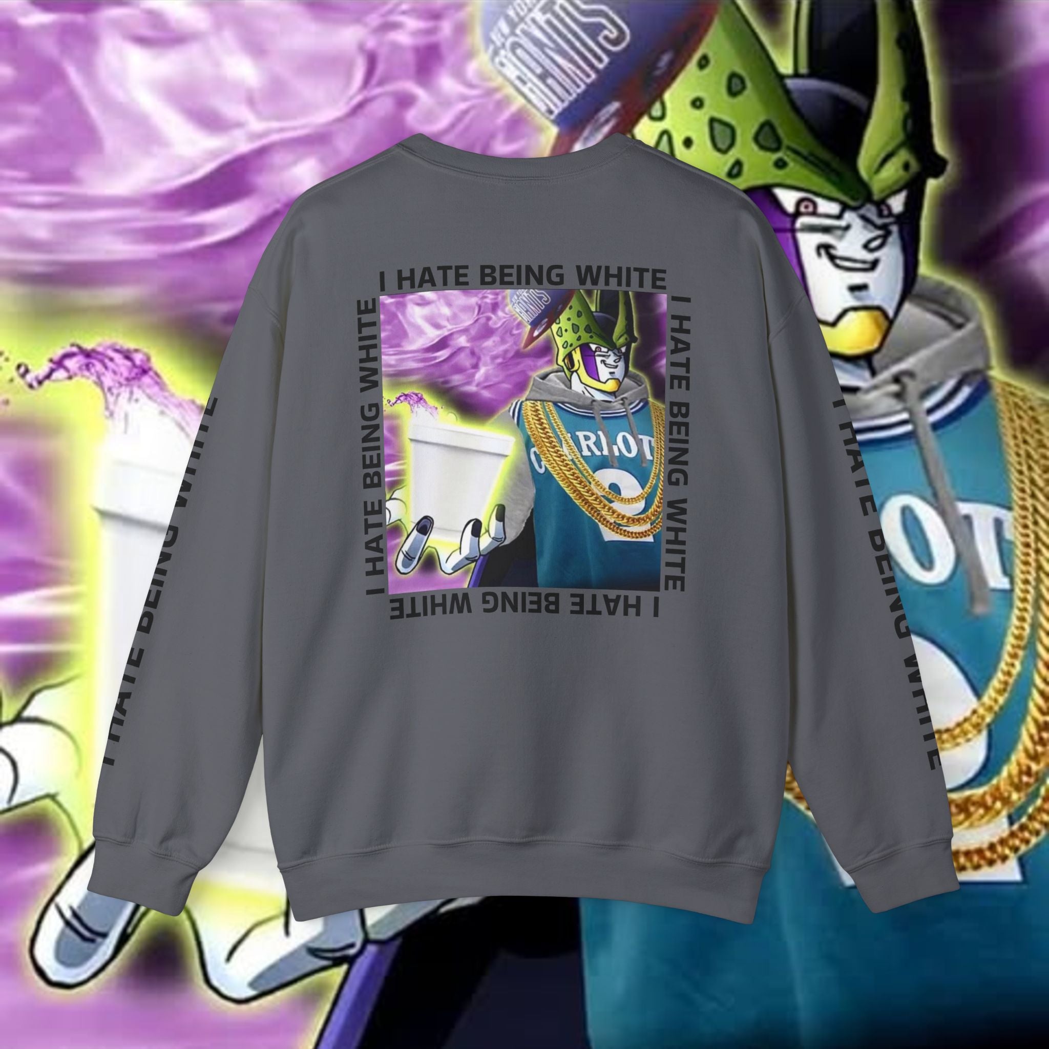 I HATE BEING WHITE - RACE TRAITOR Crewneck Sweatshirt Unisex