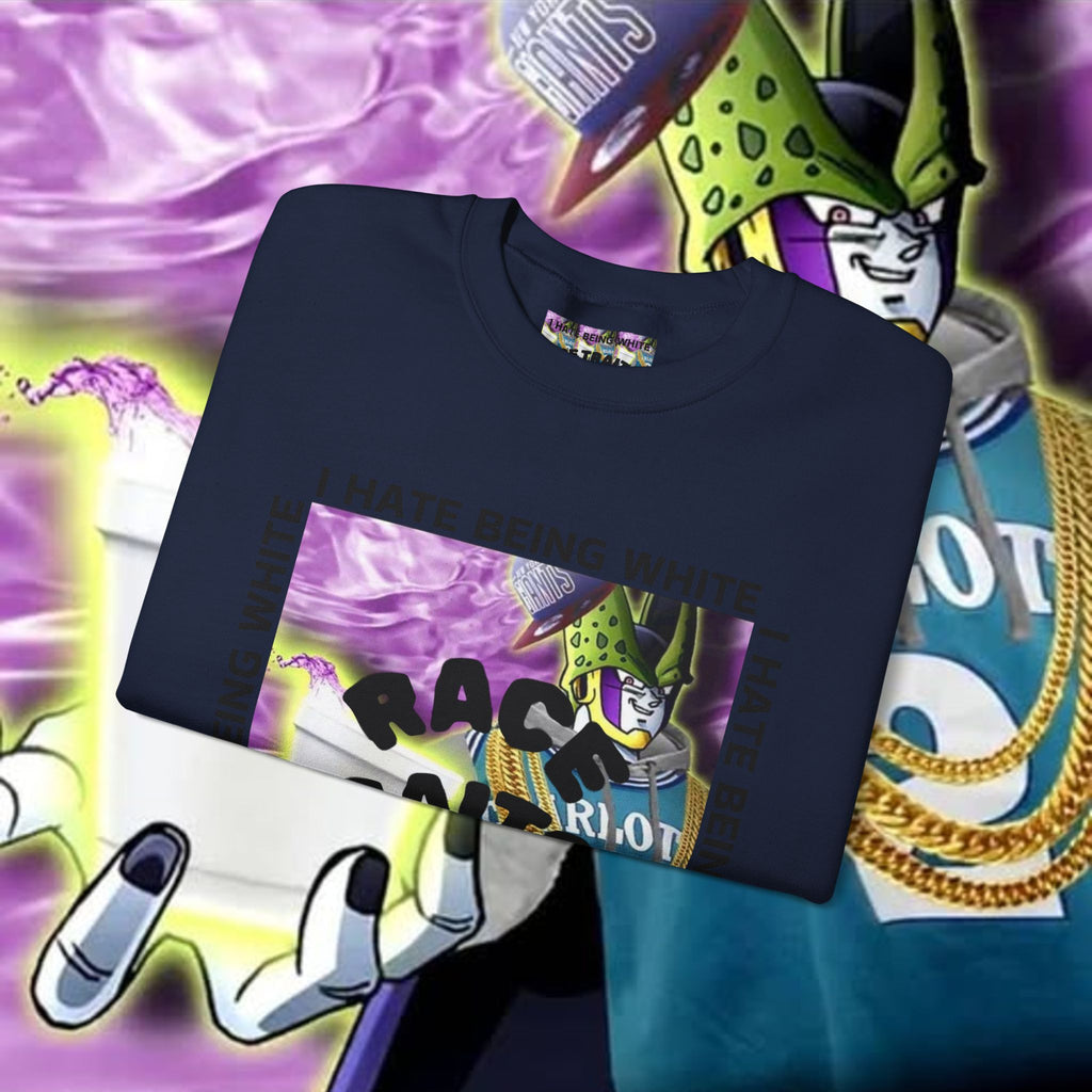 I HATE BEING WHITE - RACE TRAITOR Crewneck Sweatshirt Unisex