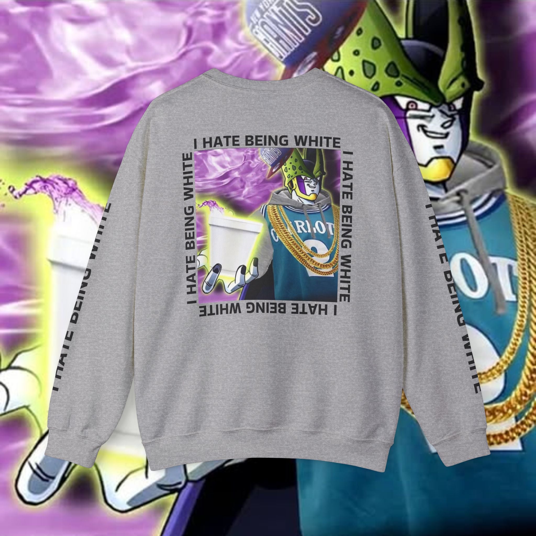 I HATE BEING WHITE - RACE TRAITOR Crewneck Sweatshirt Unisex