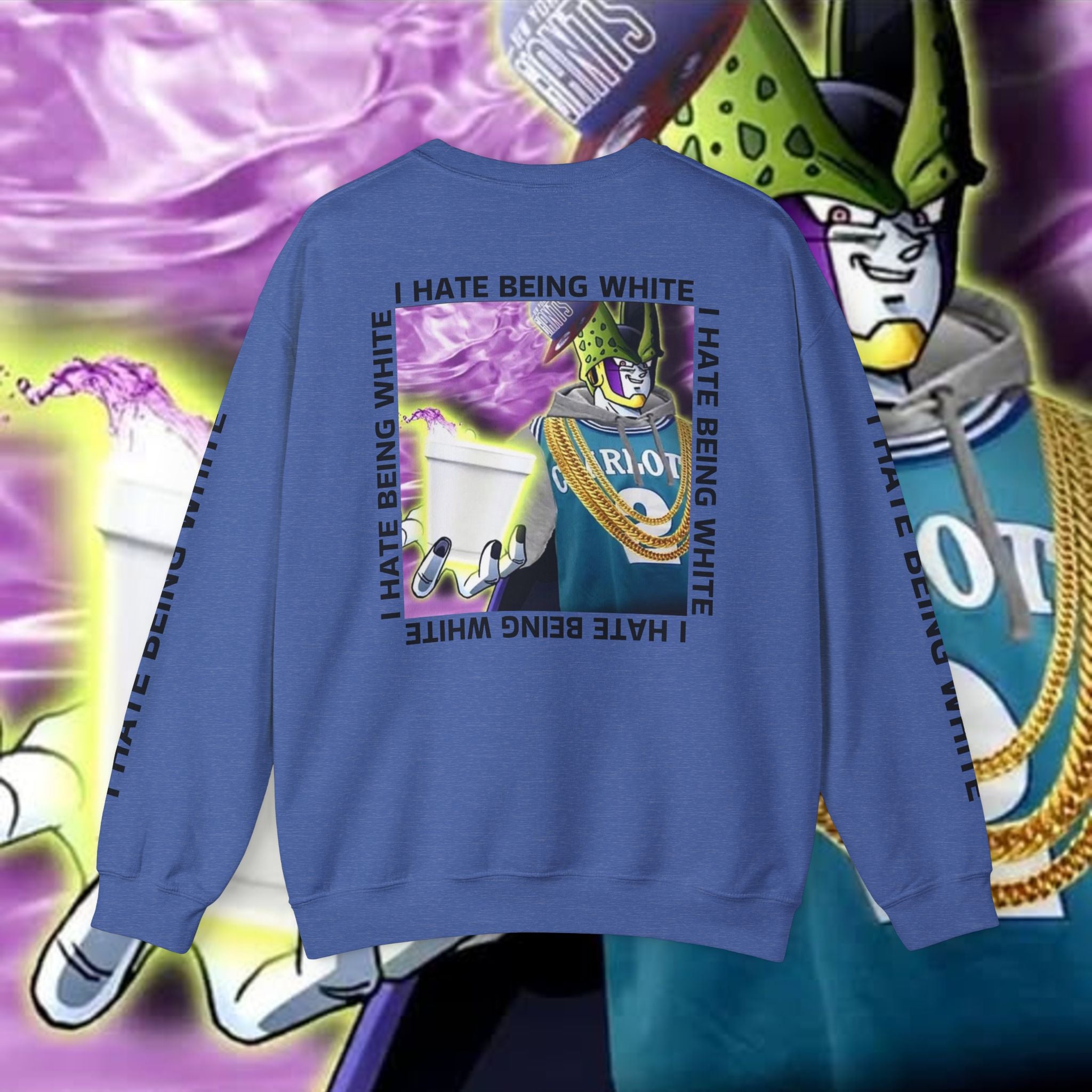 I HATE BEING WHITE - RACE TRAITOR Crewneck Sweatshirt Unisex