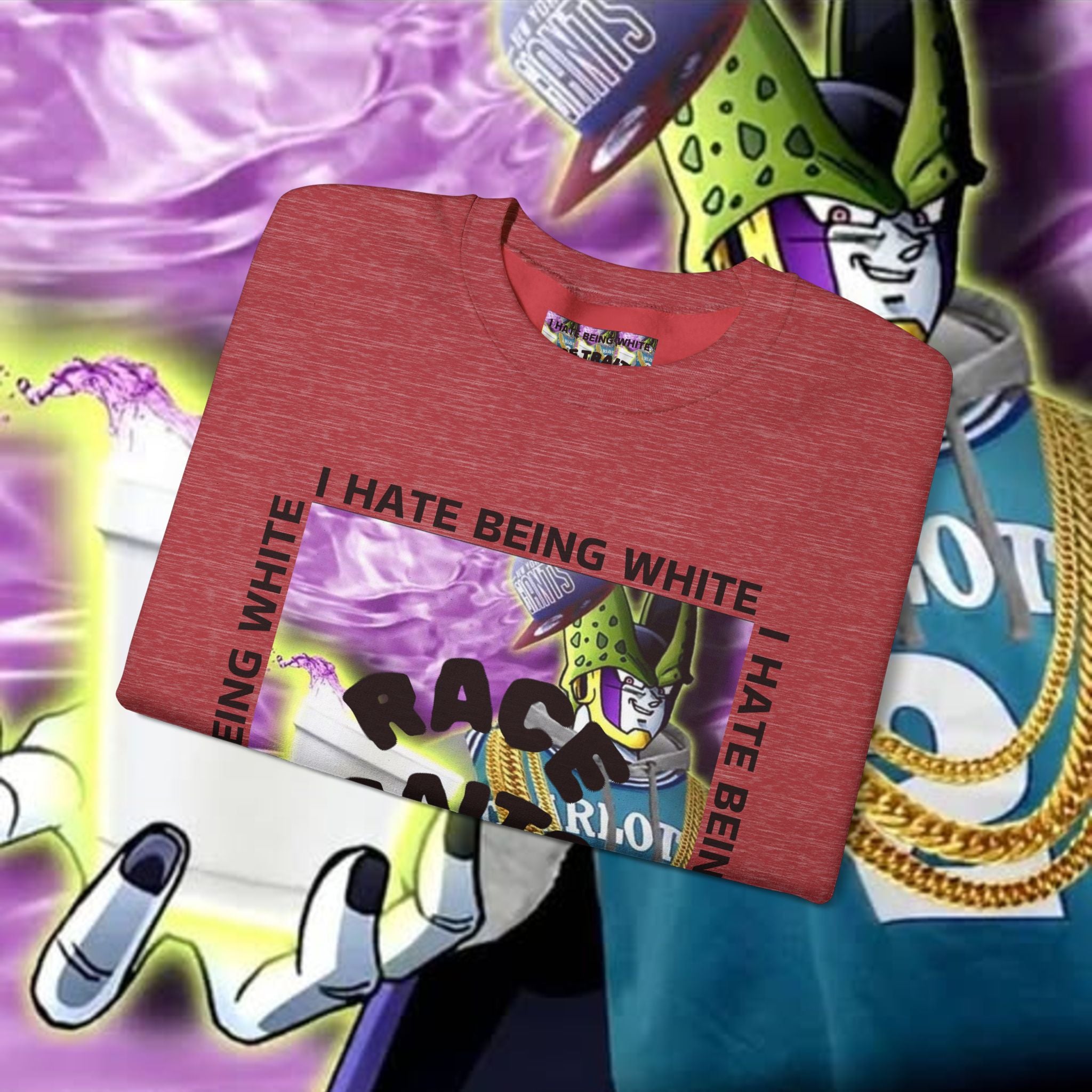 I HATE BEING WHITE - RACE TRAITOR Crewneck Sweatshirt Unisex